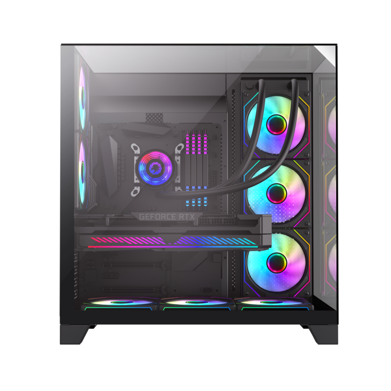 Carcasă PC Gamemax Infinity Plus, Midi-Tower, Fără PSU, Negru