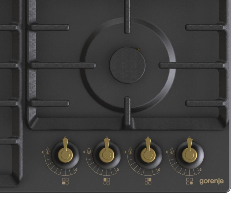 Газовая варочная панель Gorenje GW 642 CLB, Чёрный