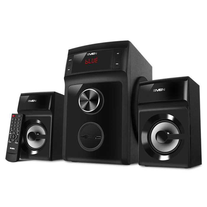 Компьютерные колонки 2.1 SVEN MS-301, Чёрный