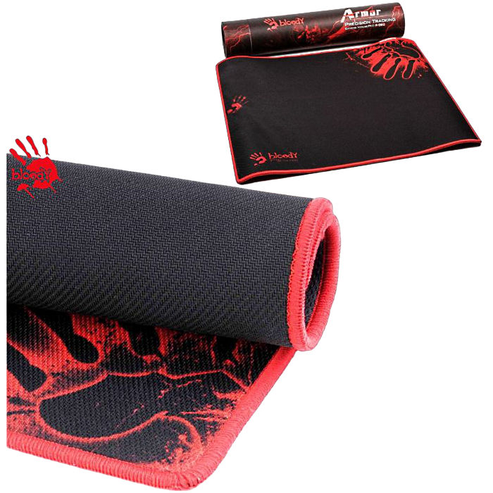 Игровой коврик для мыши Bloody B-081S, Medium, Чёрный/Красный 