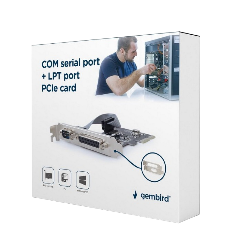 PCI-Express to 1xSerial port & 1xParallel port, Gembird 