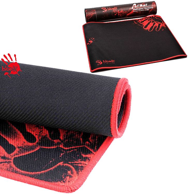 Игровой коврик для мыши Bloody B-081S, Medium, Чёрный/Красный 