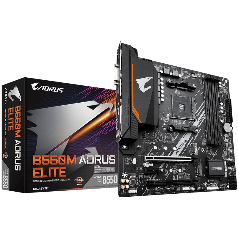 Placă de bază Gigabyte B550M AORUS ELITE, AM4, AMD B550, Micro-ATX