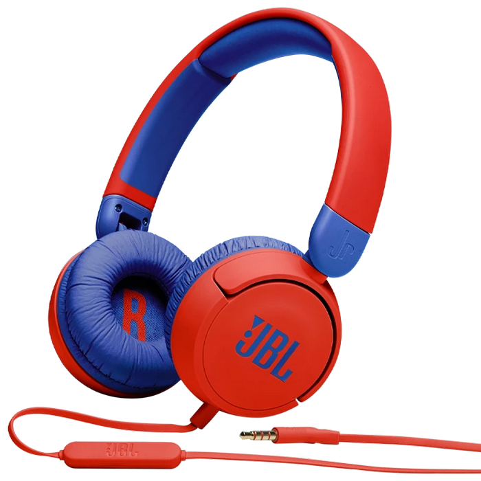 Детские наушники JBL JR310, Bluetooth/Проводное аналоговое, Красный