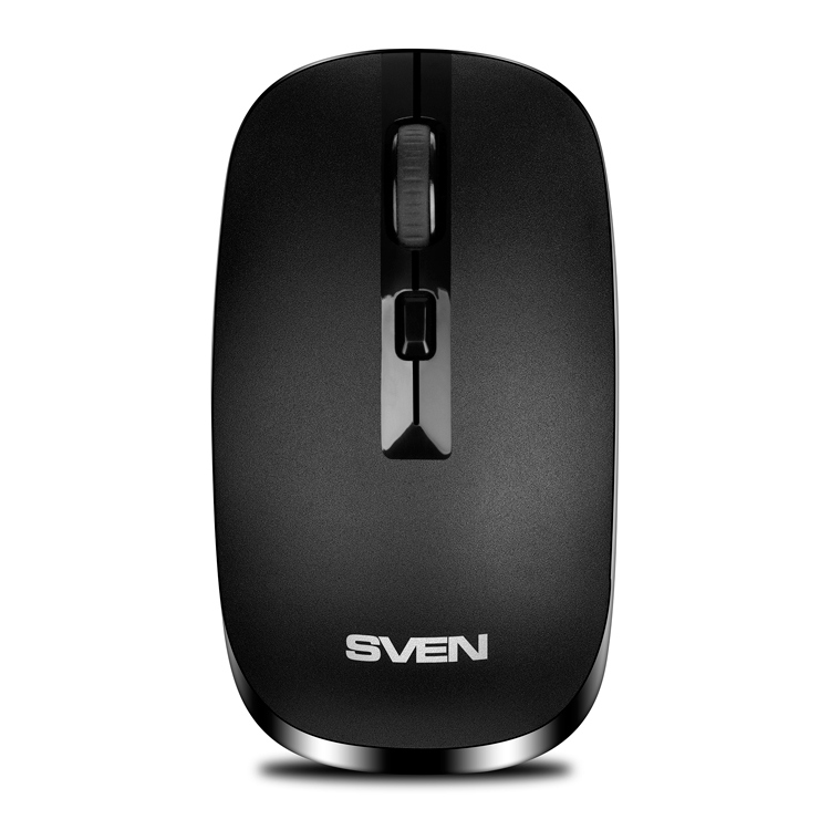 Wireless Mouse SVEN RX-260W, Optical, 800-1600 dpi, 4 buttons, Ambidextrous, Black