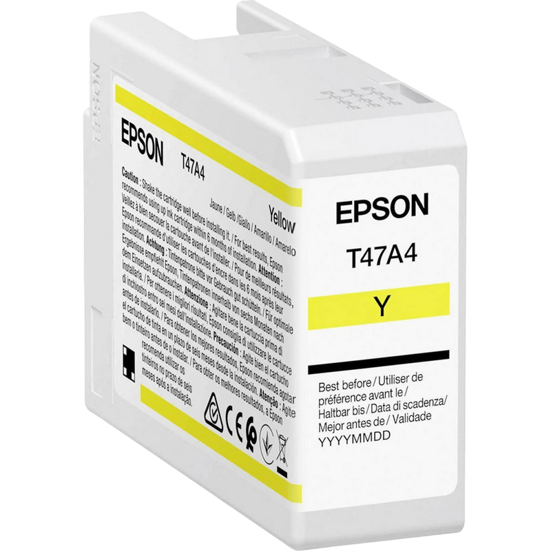 Картридж чернильный Epson T47A4 UltraChrome PRO 10 INK, C13T47A400, Желтый