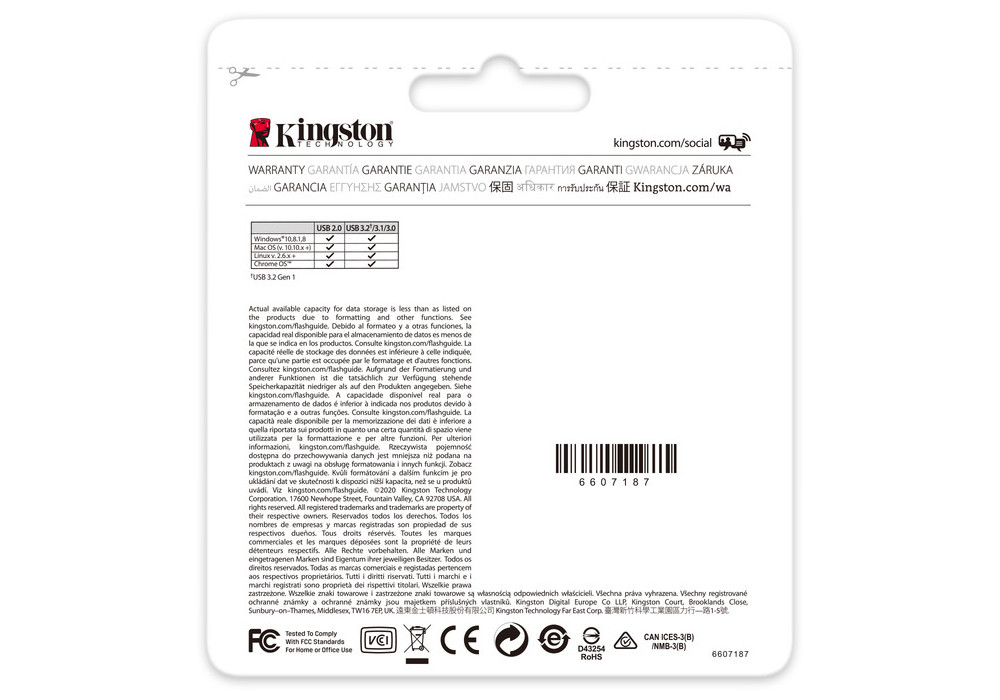 Flash Drive Kingston DataTraveler Kyson, 128GB USB3.2