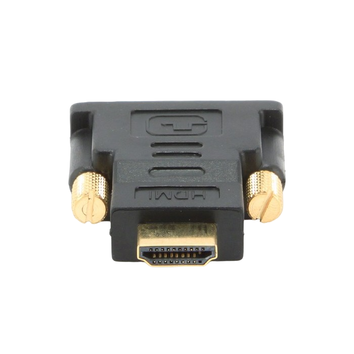 Видеоадаптер Cablexpert A-HDMI-DVI-1, HDMI (M) - DVI-I (M), Чёрный