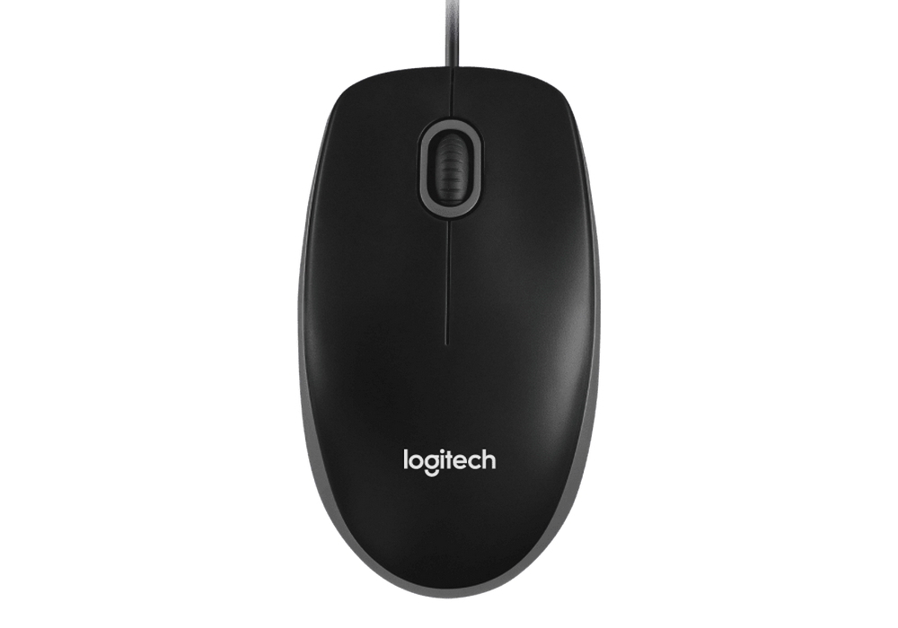 Mouse Logitech B100 OEM, Optical, 1000 dpi, 3 buttons, Ambidextrous, Black, USB