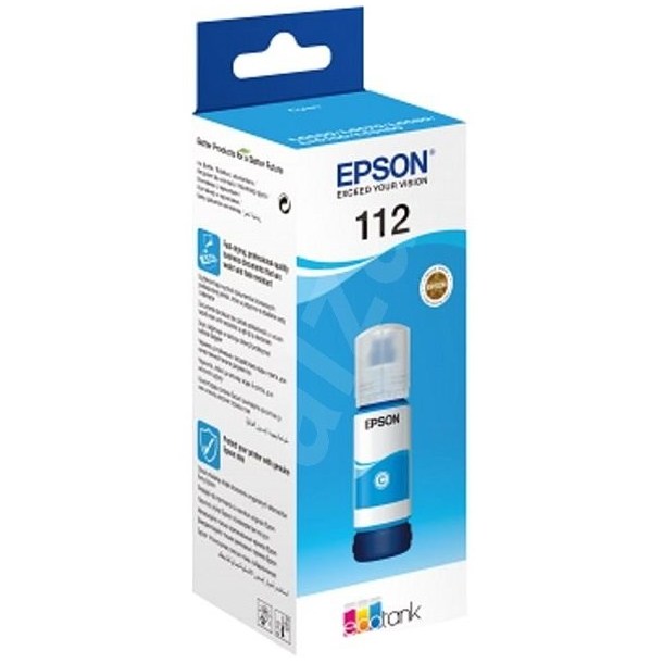 Ink Epson C13T06C24A, 112 EcoTank Ink Bottle, Cyan