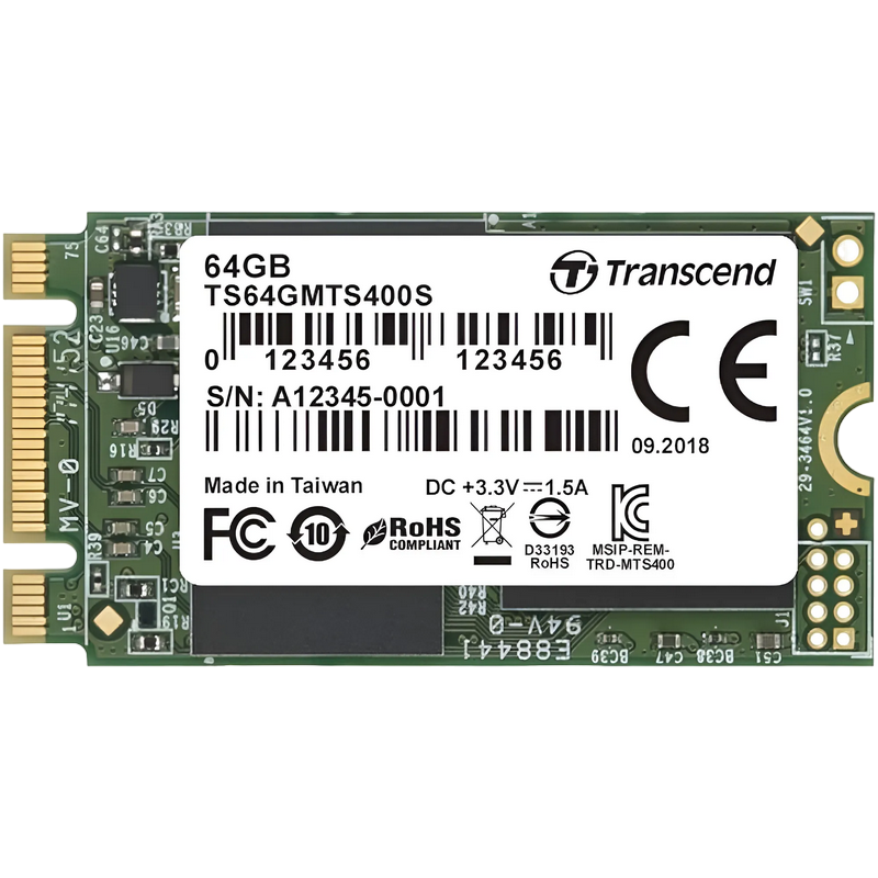 Накопитель SSD Transcend 400S, 64Гб, TS64GMTS400