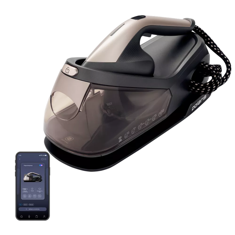 Fier de călcat cu generator de abur polaris pss2002k pro, 2600w, negru | auriu Thumbnail 11