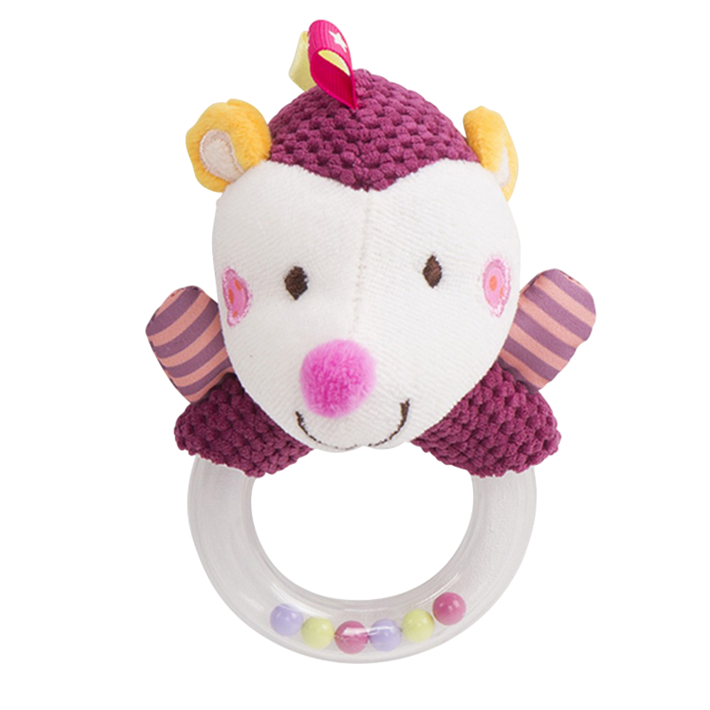 Kikka Boo Hedgehog plastic ratle Red