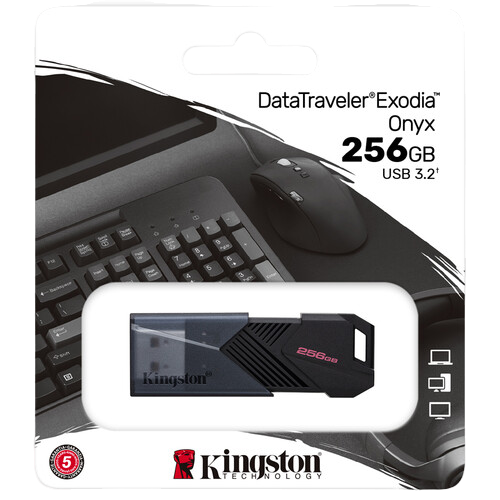 Memorie USB Kingston DataTraveler Exodia Onyx, 256GB, Negru