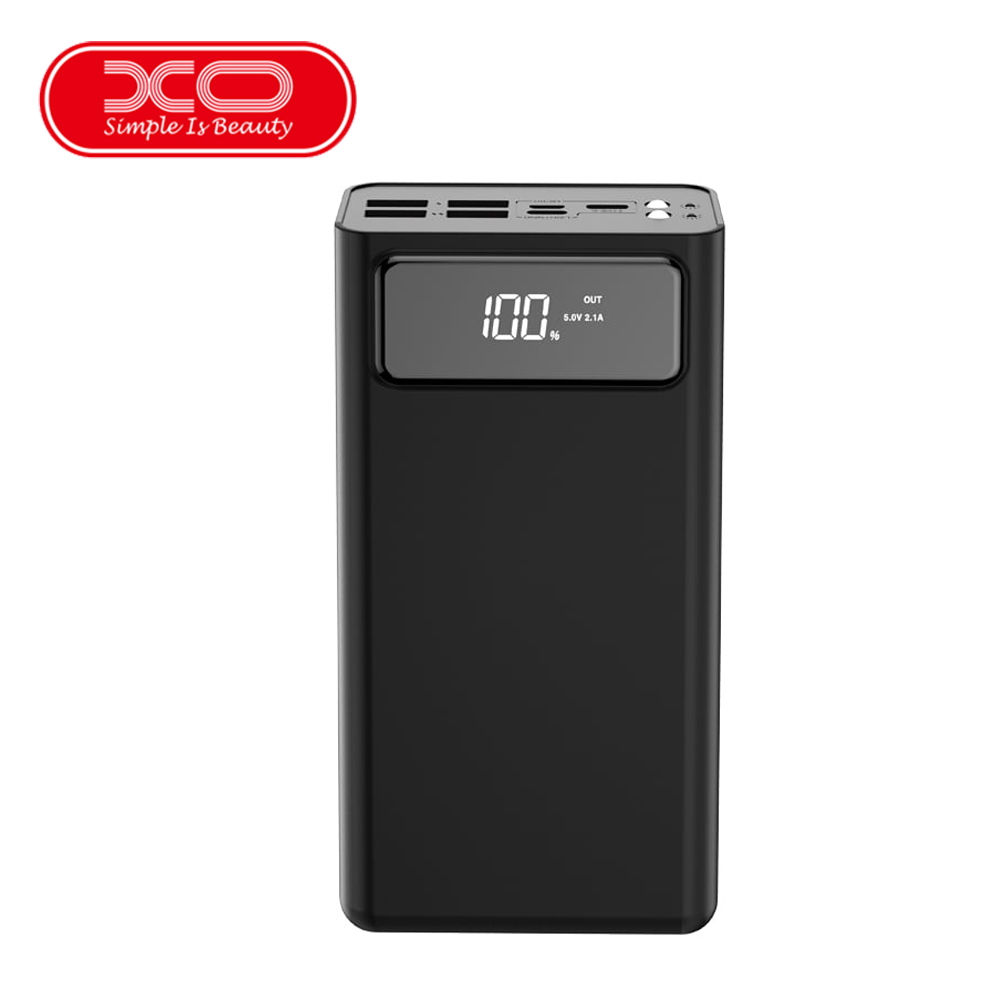 Power Bank Xo 50000 Mah With Digital Display Pr125 Black 3input 4 Output Ultramd 9913