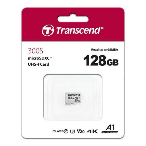 128GB MicroSD (Class 10) UHS-I (U3) ,  Transcend 