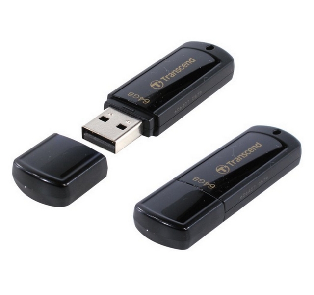 Memorie USB Transcend JetFlash 350, 64GB, Negru