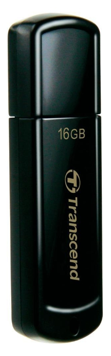 USB Flash накопитель Transcend JetFlash 350, 16Гб, Чёрный
