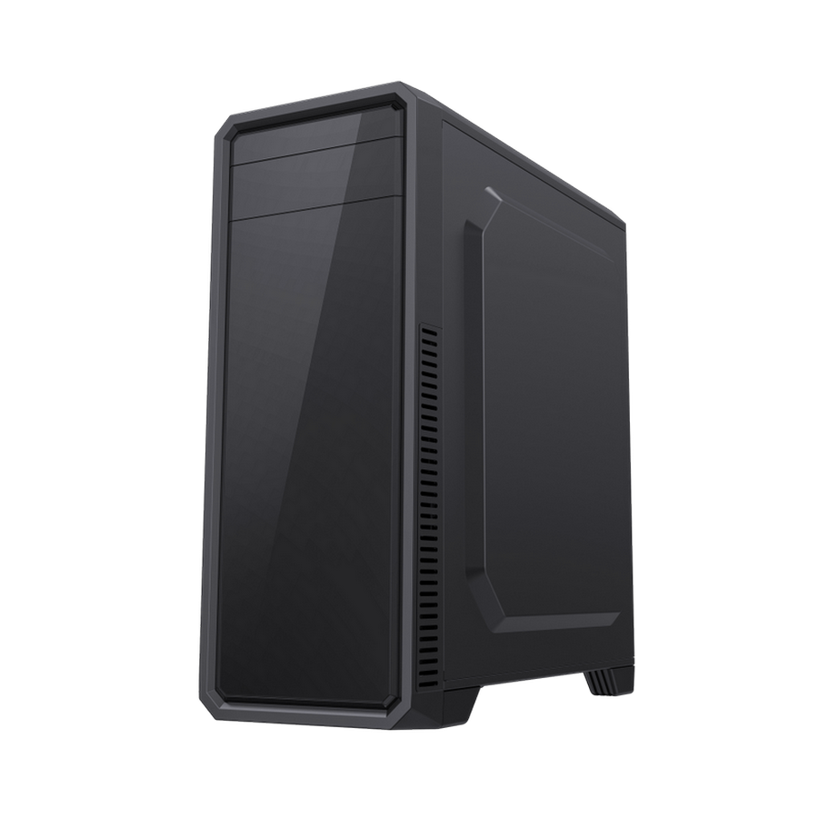 Carcasă PC Gamemax G561E-BK, Midi-Tower, Fără PSU, Negru
