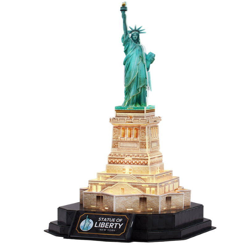 3D Puzzle “Statuia Libertății” cu iluminare LED, 79 elemente