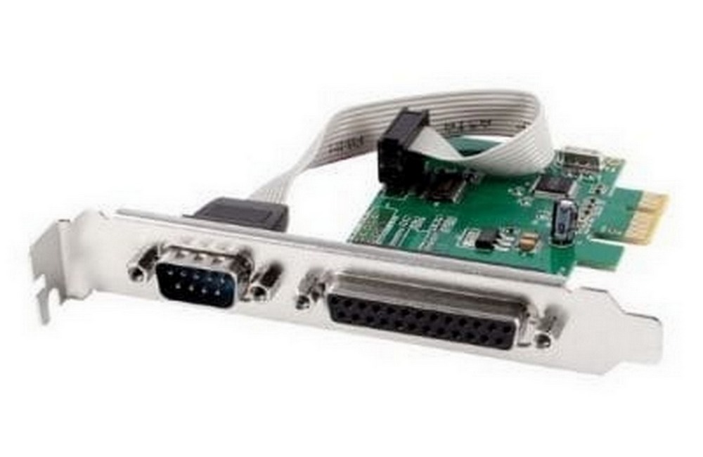 Карта расширения PCI-Express Gembird PEX-COMLPT-01, Разноцветная