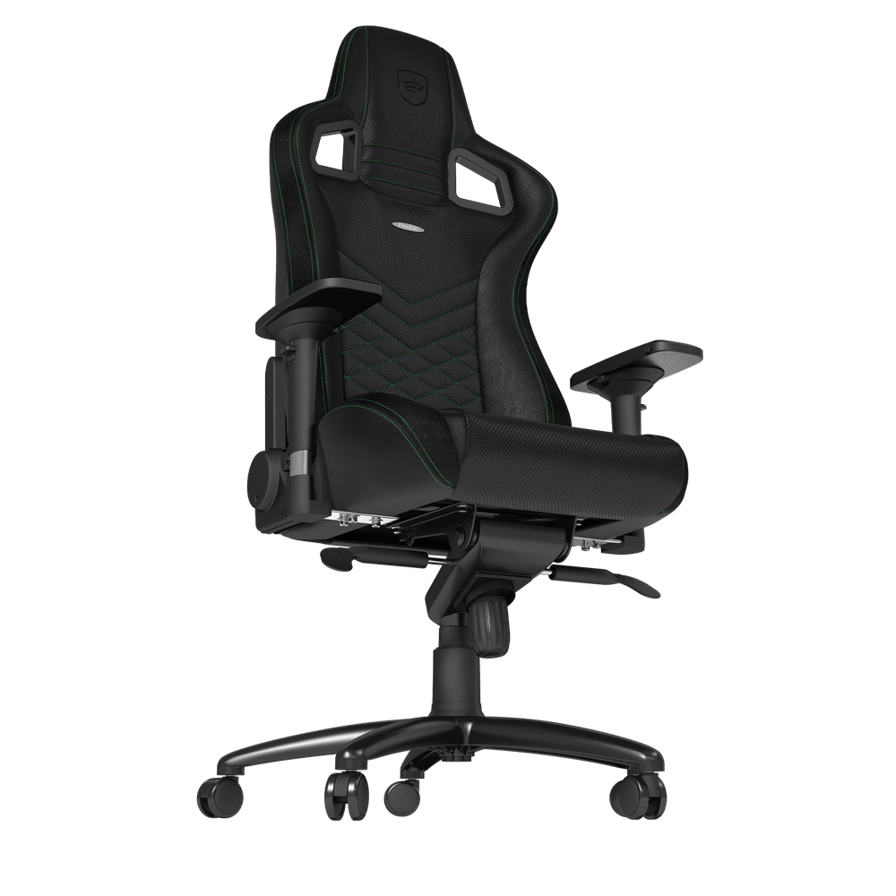 Игровое кресло Noblechairs Epic, Искусственная кожа, Черный/Зеленый
