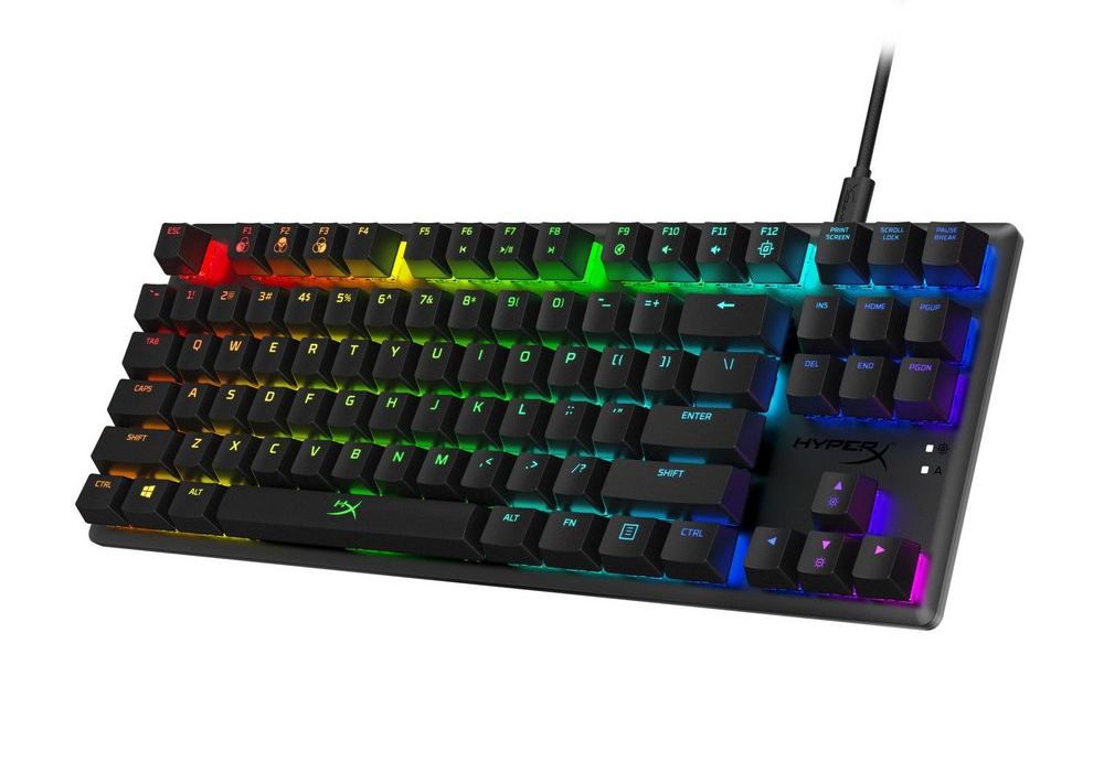Gaming Keyboard HyperX Alloy Origins Core, Mechanical, TKL, Steel frame, MX Blue, RGB, USB