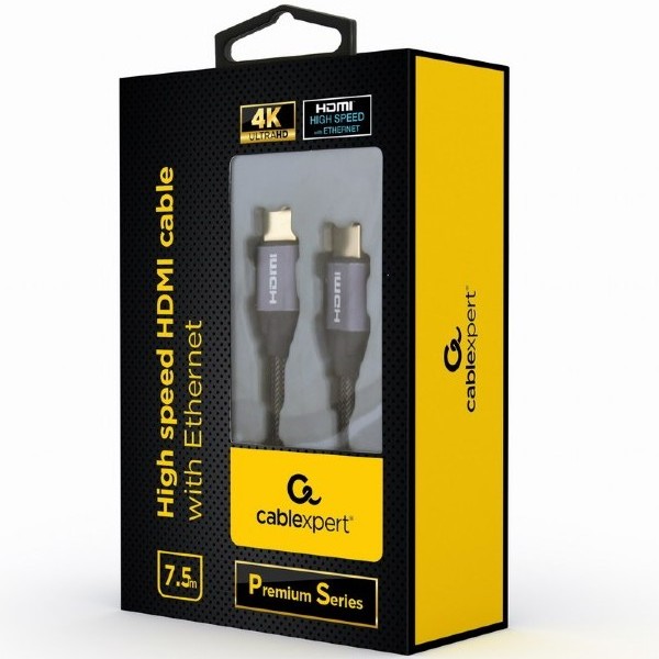 Видео кабель Cablexpert CCBP-HDMI-7.5M, HDMI (M) - HDMI (M), 7,5м, Чёрный