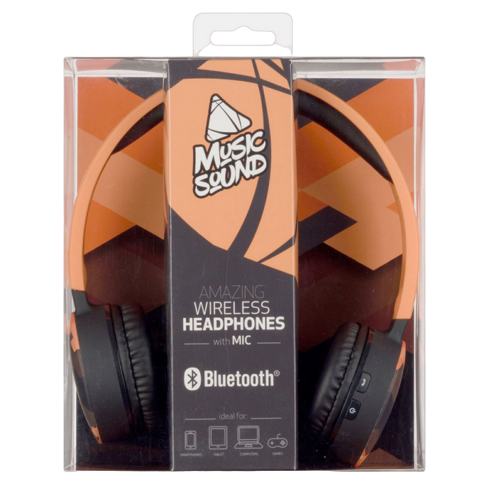Bluetooth headset, Cellular MUSICSOUND, Black/Orange