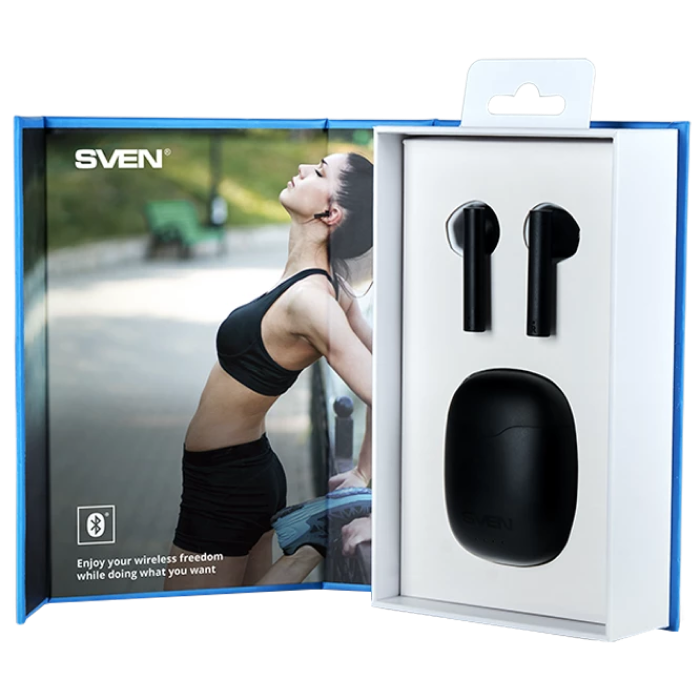 Гарнитура для мобильных телефонов SVEN E-717BT, Беспроводной, Чёрный