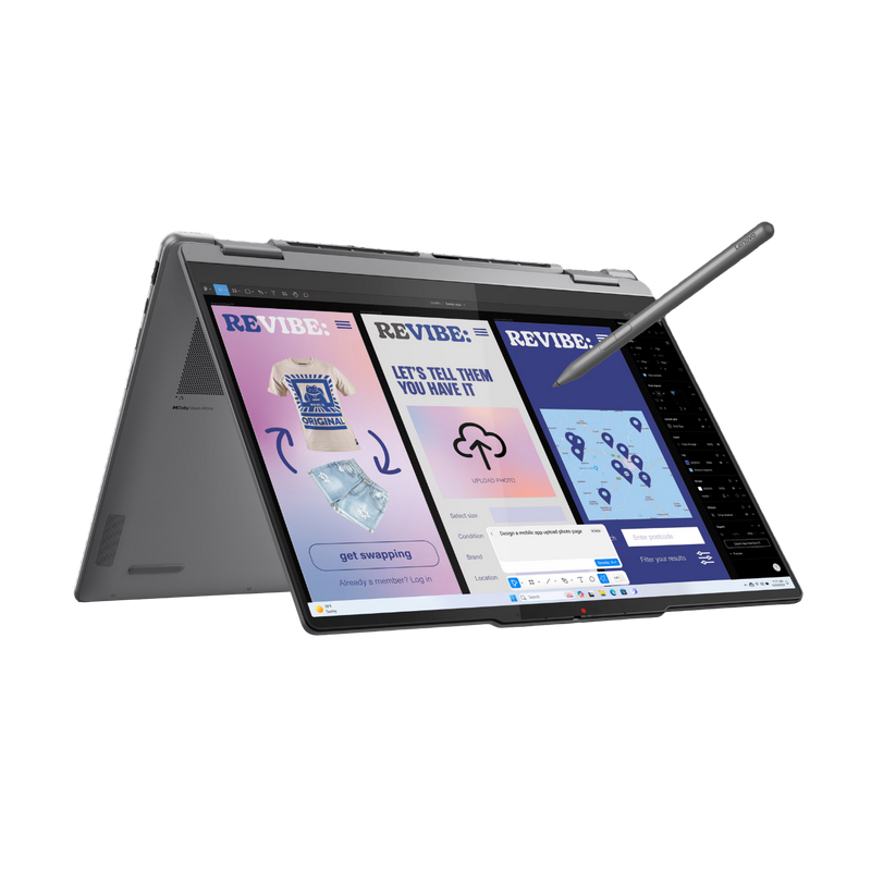 Laptop 14" Lenovo Yoga 7 2-in-1 14ILL10, Luna Grey, Intel Core Ultra 5 226V, 16GB/512GB, Fără SO