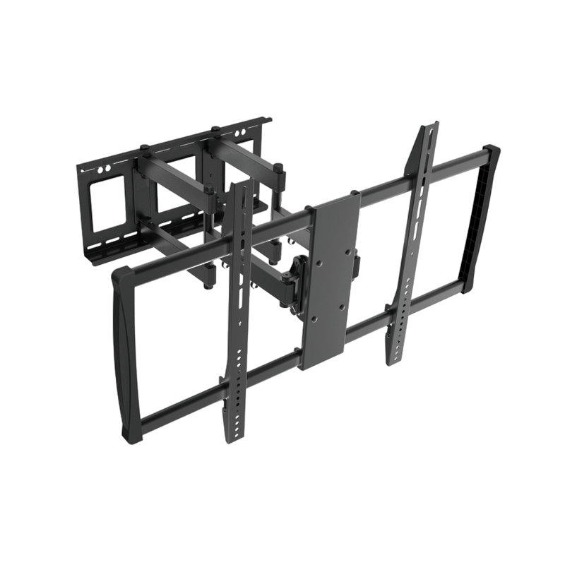 Wall Mount Reflecta PLEXO 100-9060T, Black, Heavy Duty Full Motion, 60-100'', VESA 900x600, max.80kg