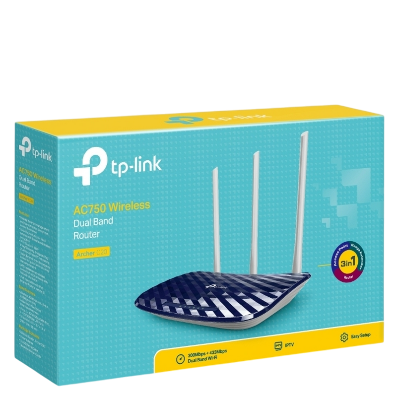 Wi-Fi AC Dual Band TP-LINK Router, 