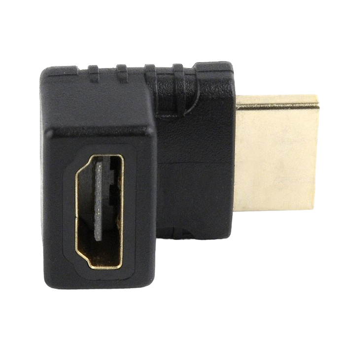 Видеоадаптер Cablexpert A-HDMI270-FML, HDMI (M) - HDMI (F), Чёрный