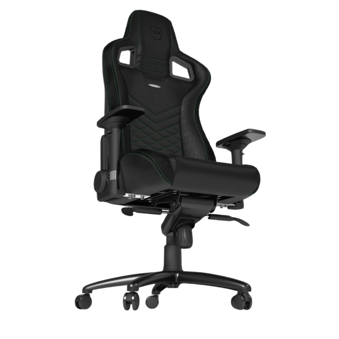 Игровое кресло Noblechairs Epic, Искусственная кожа, Черный/Зеленый