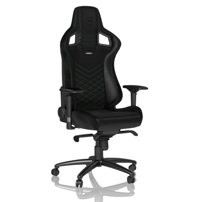 Игровое кресло Noblechairs Epic, Искусственная кожа, Черный/Зеленый