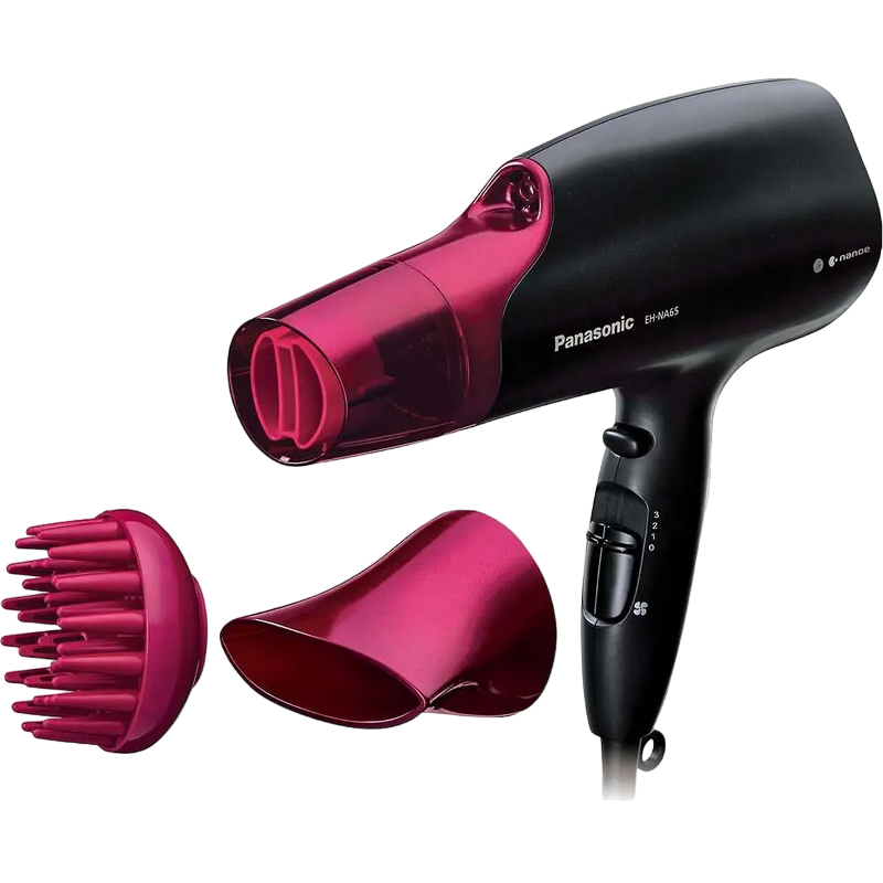 Uscător de păr Panasonic EH-NA65-K865, 2000 W, Negru | Roz