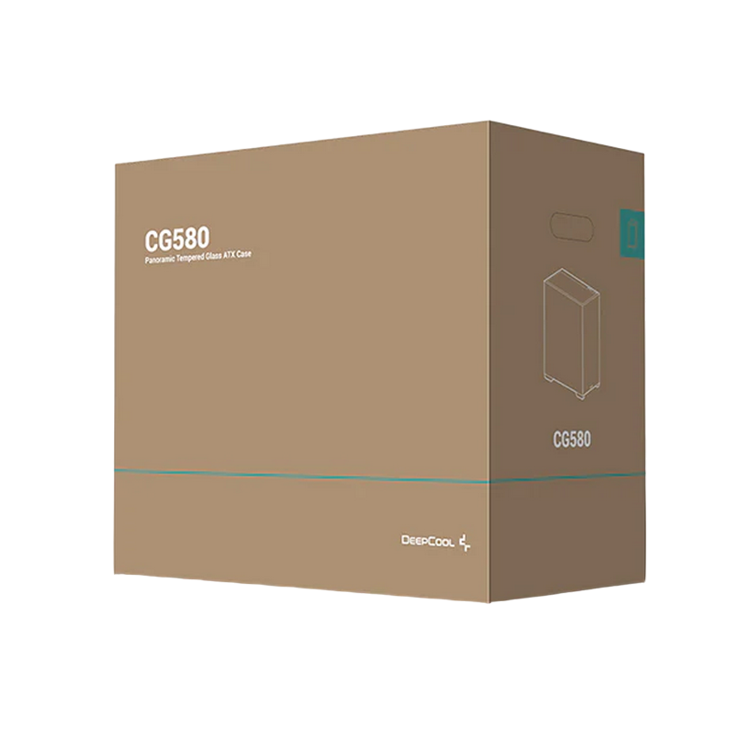 Carcasă PC Deepcool CG580, Midi-Tower, Fără PSU, Negru