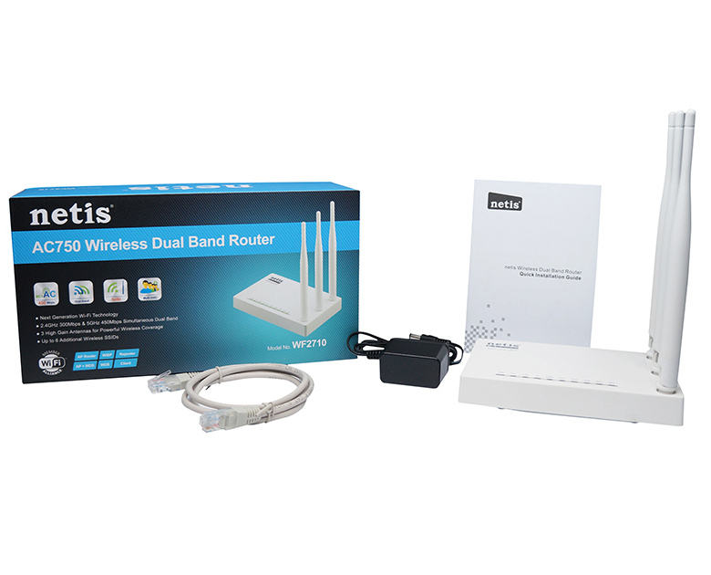 Wi-Fi AC Dual Band Netis Router, 