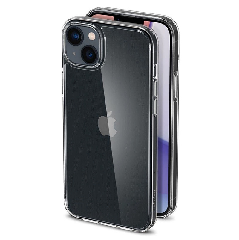 Spigen iPhone 14, Airskin Hybrid, Crystal Clear