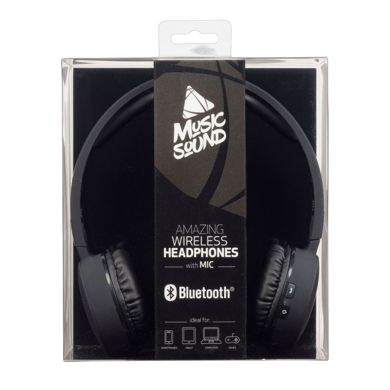 Наушники для домашнего развлечения Cellularline Music Sound, Bluetooth, Чёрный