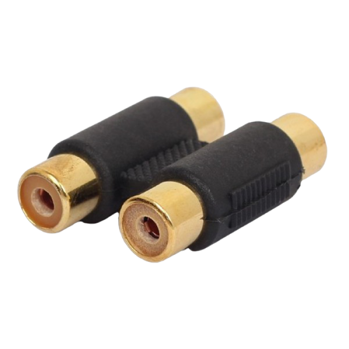Audio adapter RCA (F) to RCA (F) Double coupler, Cablexpert A-2RCAFF-01
