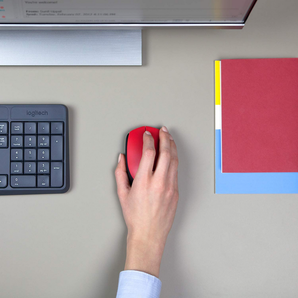 Беcпроводная мышь Logitech M171, Красный