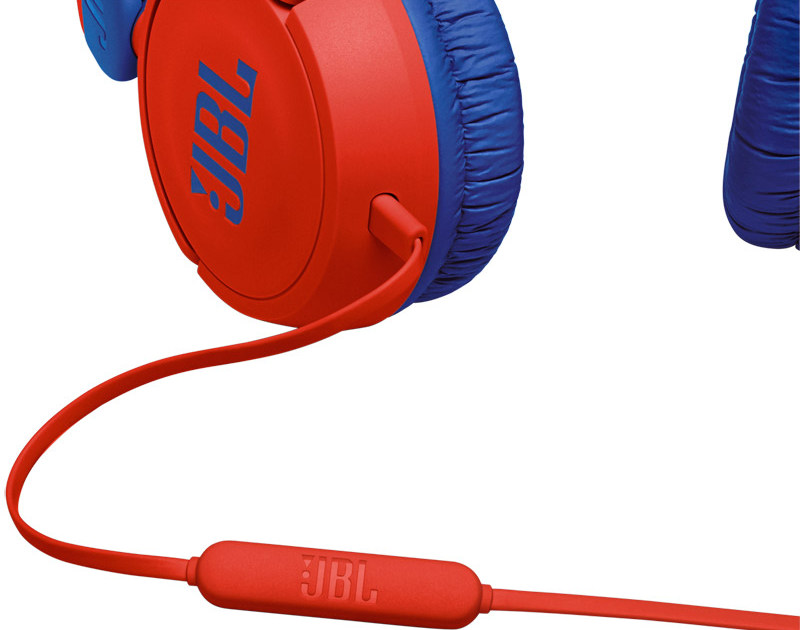 Детские наушники JBL JR310, Bluetooth/Проводное аналоговое, Красный