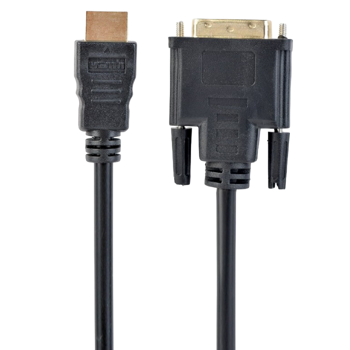 Видеокабель Cablexpert CC-HDMI-DVI-6, HDMI (M) - DVI-D (M), 1,8м, Чёрный