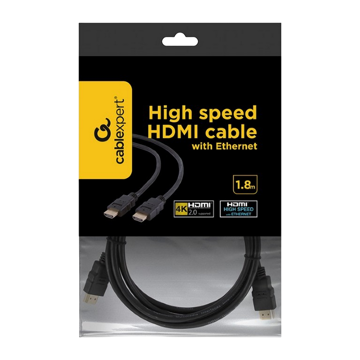  Gembird CC-HDMI4-6, HDMI (M) - HDMI (M), 1,8м, Чёрный