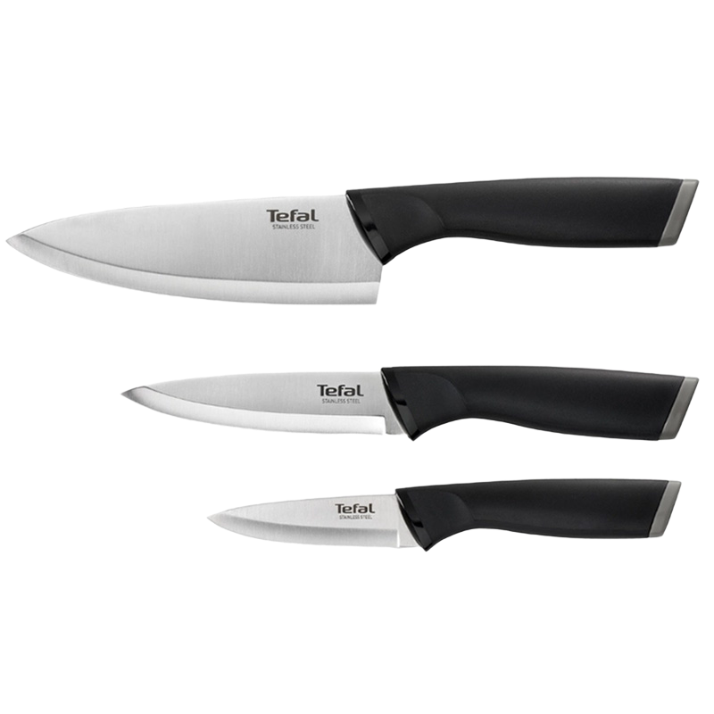 Набор ножей Tefal K221S375, Чёрный | Серебристый