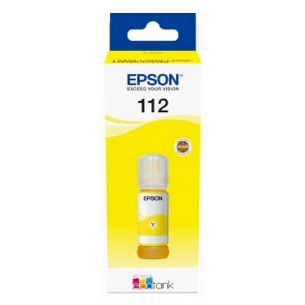Ink  Epson C13T06C44A, 112 EcoTank Ink Bottle, Yellow