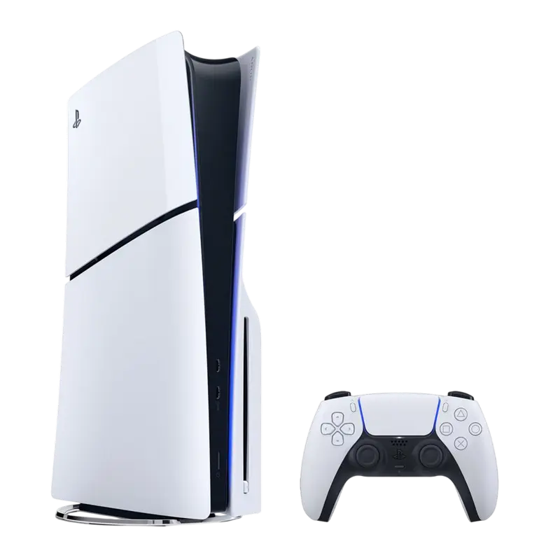 Consolă de jocuri SONY PlayStation 5 Slim Disc Edition+Fortnite Flowering Chaos Alb