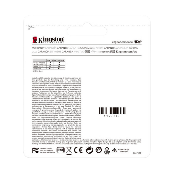 64GB USB3.2 Flash Drive Kingston Kyson 64GB USB3.2